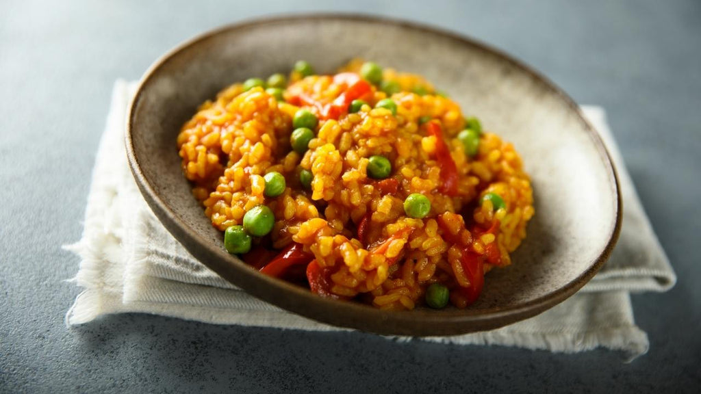 Vegetarisches Gemüse-Paella-Rezept